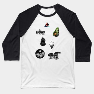 Explore Sticker Pack Baseball T-Shirt